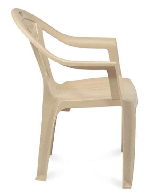 Nilkamal CHR2060 Plastic Mid Back with Arm Chair | Chairs for Home| Dining Room| Bedroom| Kitchen| Living Room| Office - Outdoor - Garden | Dust Free |100% Polypropylene Stackable Chairs | Set of 2 - Image 2